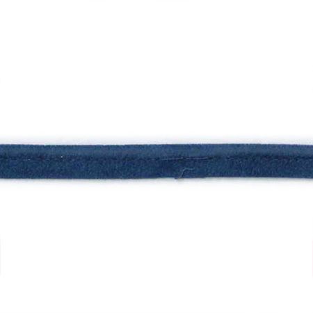 Alcantara (imiteret) piping, blå