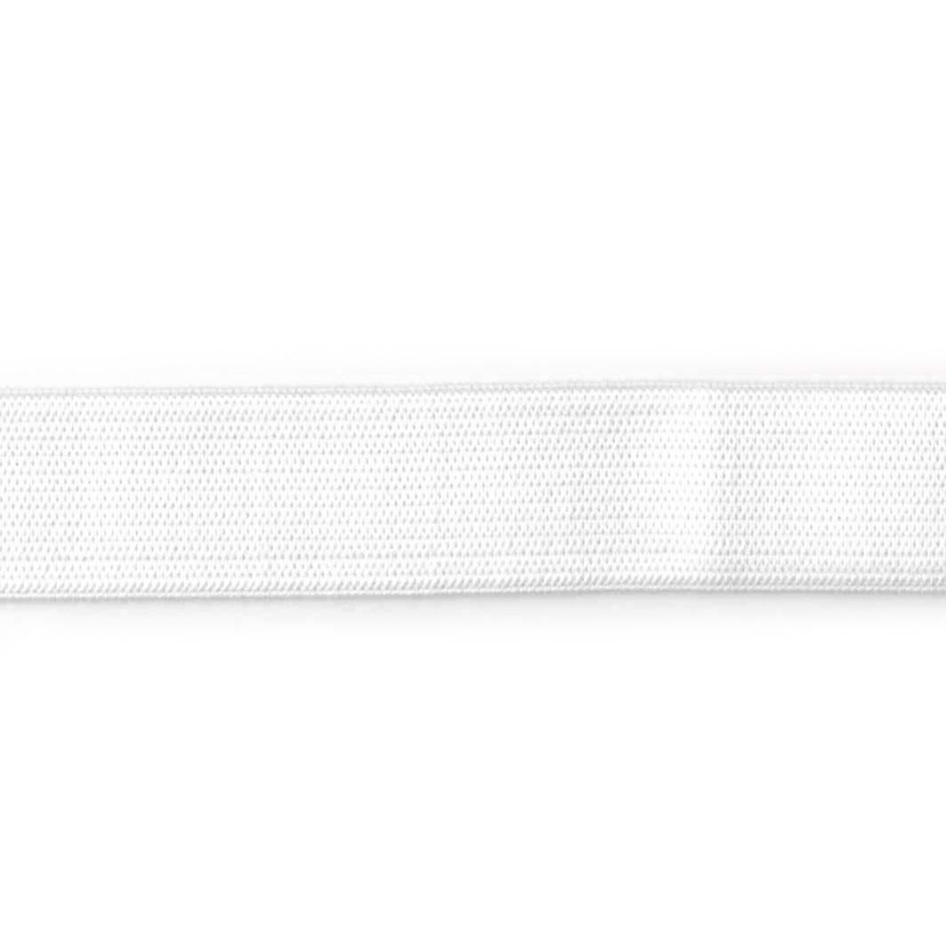 Bred elastik, 20mm, hvid