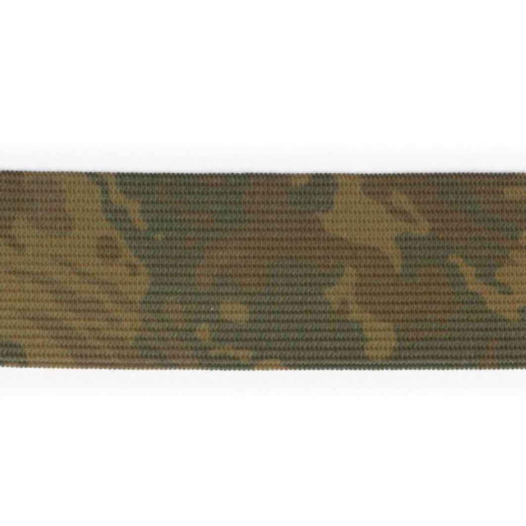 Elastik m/tryk camouflage, brun