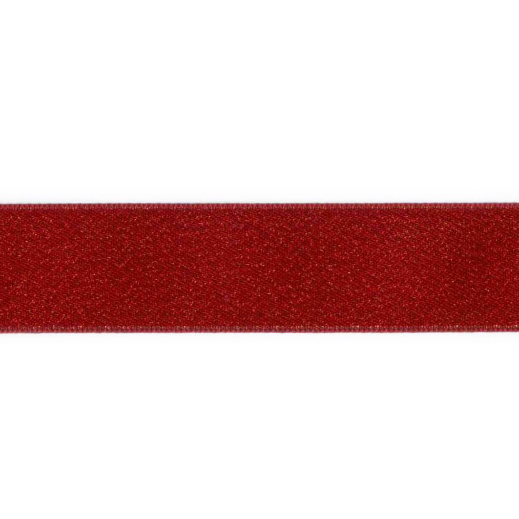 Dekorationsbånd, 22mm, rød