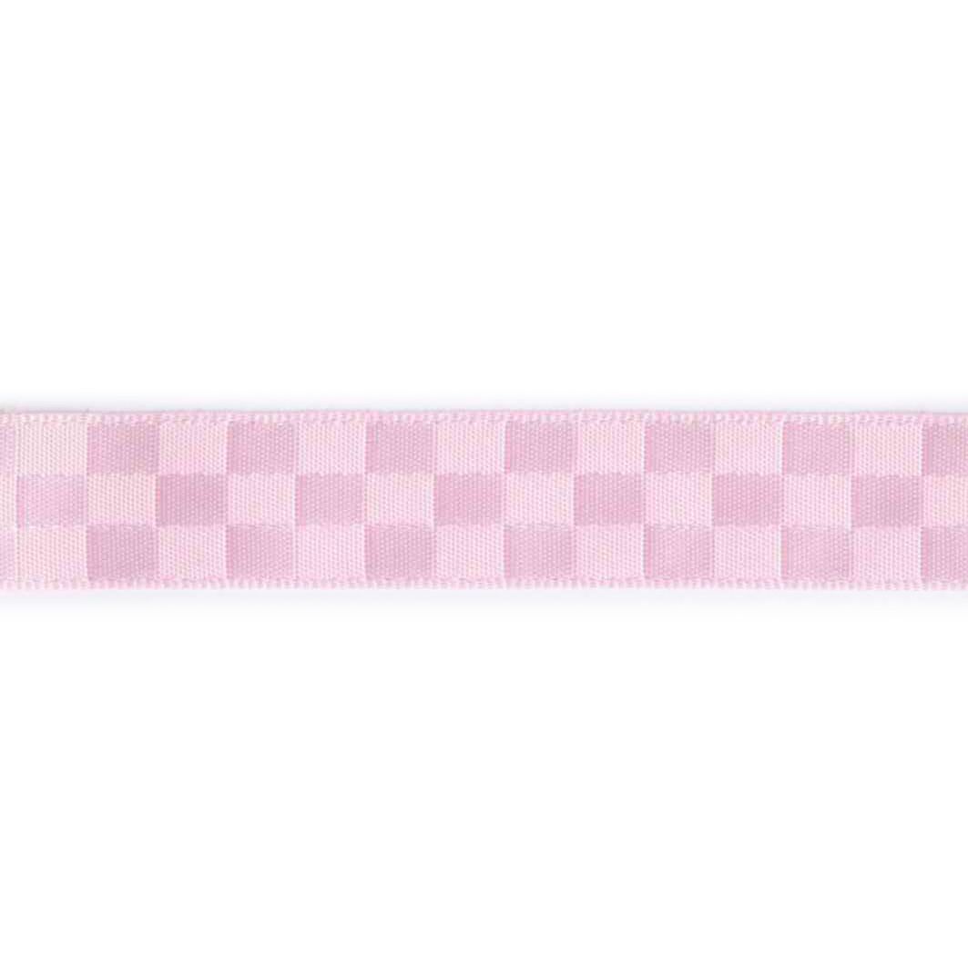 Dekorationsbånd tern, satin, 16mm, lyserød