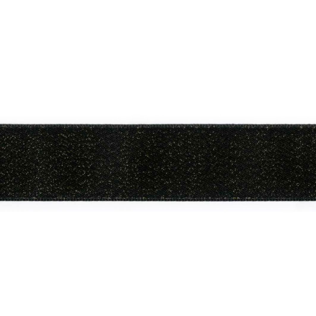 Dekorationsbånd, 22mm, sort