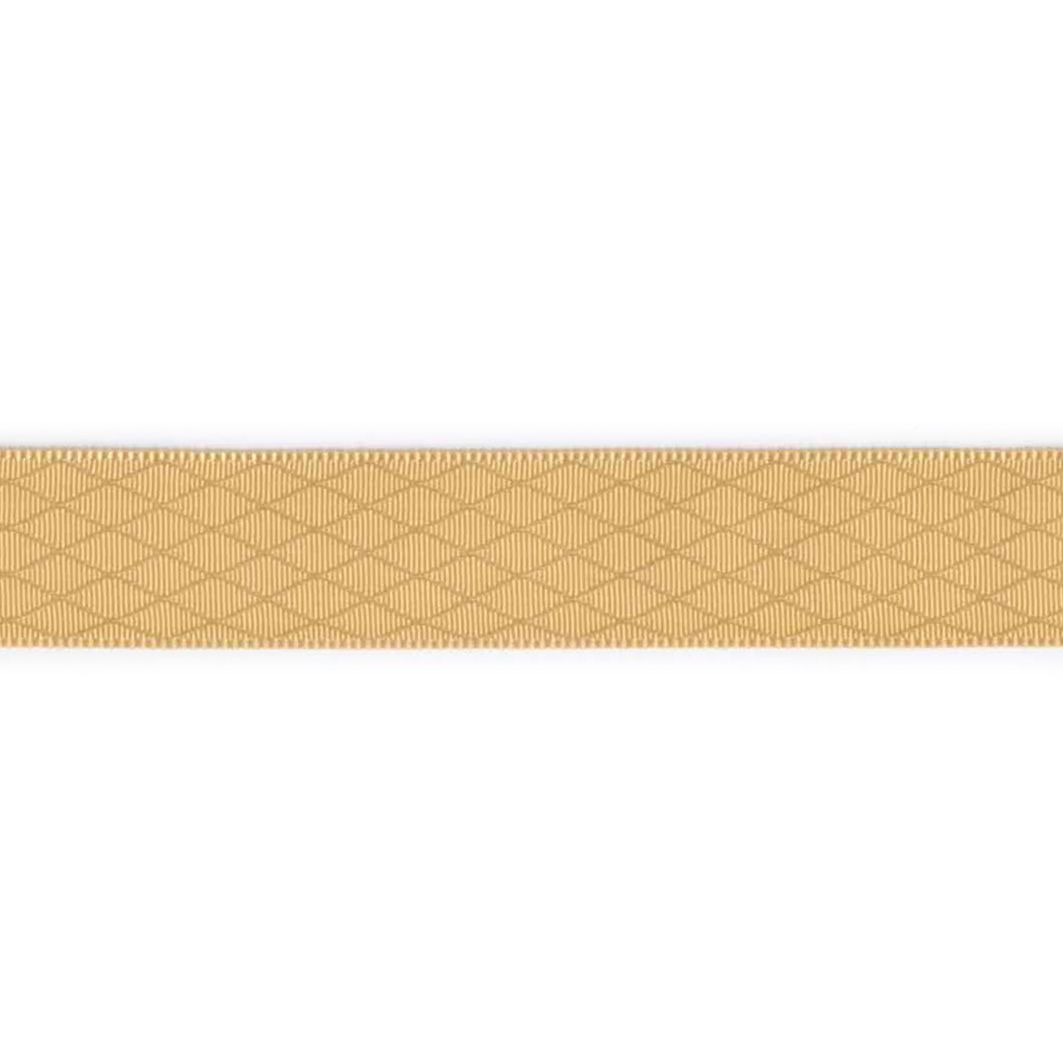 Dekorationsbånd rombe, satin, 16mm, beige